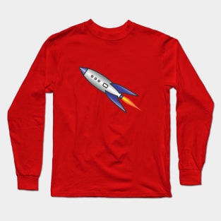 50's Space Ship Long Sleeve T-Shirt